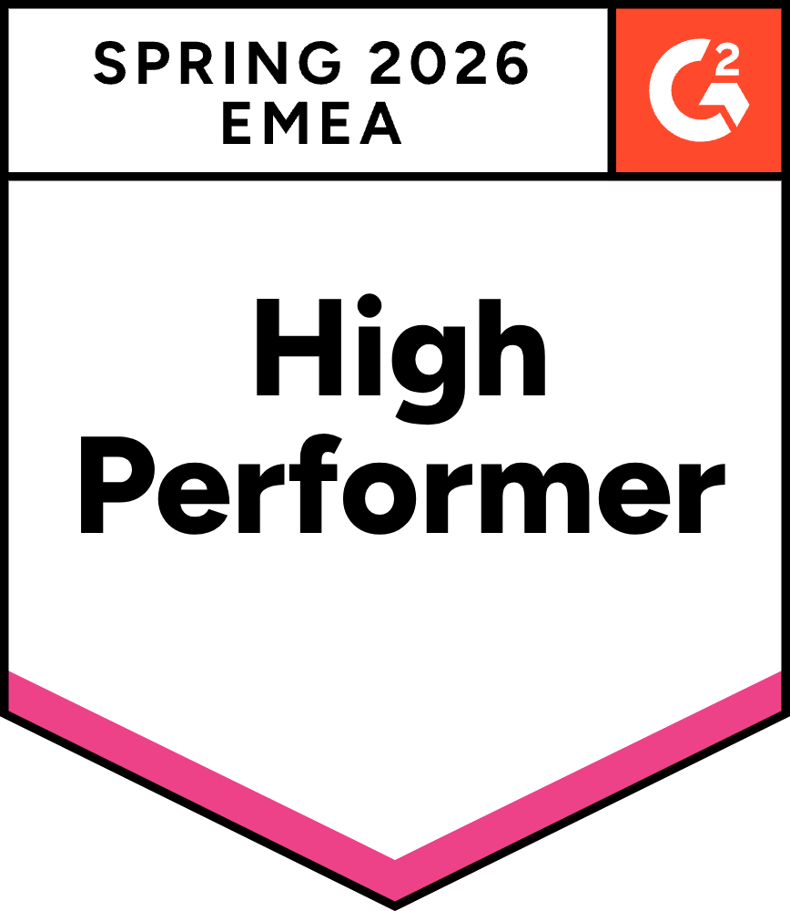 G2 High Performer, EMEA, Spring 2026