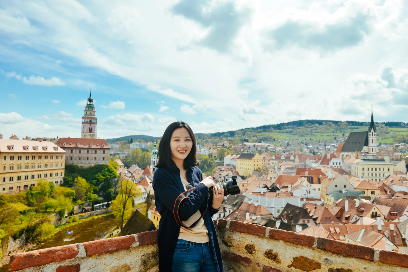 Molly, sales specialist, photographed in Český Krumlov